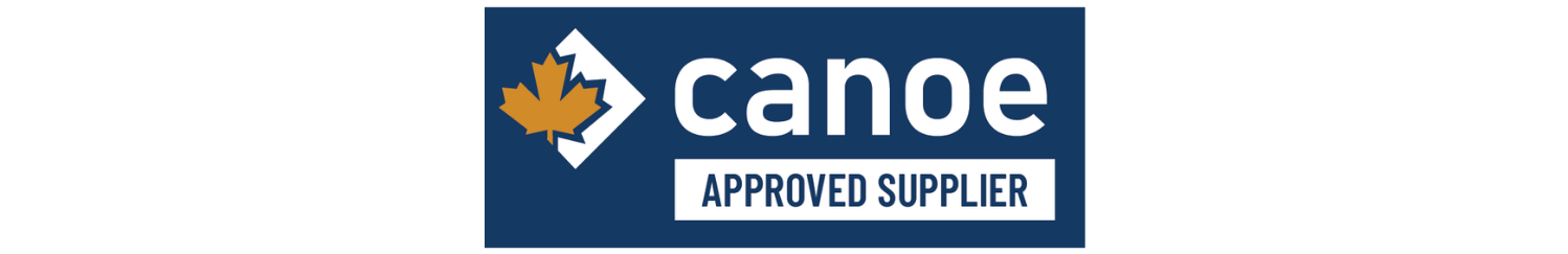 A badge to show Tiree is an approved supplier with Canoe.